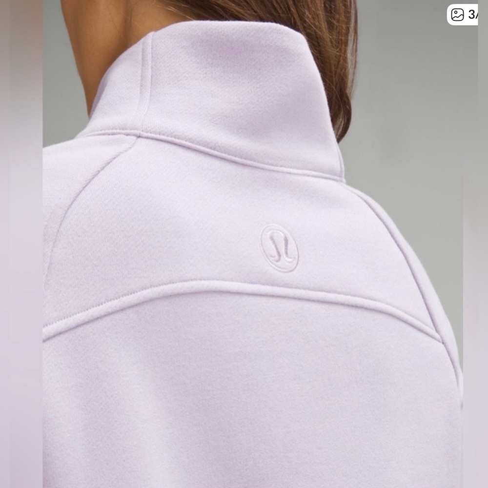 Lululemon Scuba Oversized Funnel-neck Half Zip Long Lilac Ether XS/S - Picture 3 of 14